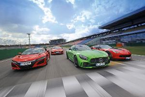 Audi R8, Corvette, Honda NSX, Mercedes-AMG GT-R