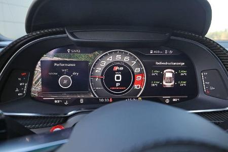 Audi R8 5.2 FSI Quattro Plus, Anzeigeinstrumente