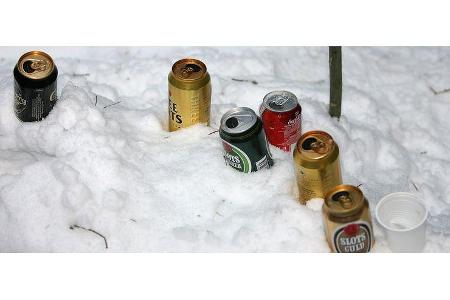 ... und alle Dosenbier-Sorten frei durcheinander trinken.