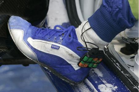 Für die Warmduscher unter den Sportlern gab es Knöchelheizungen.
