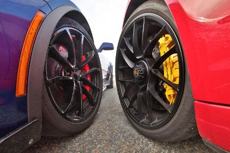 Chevrolet Corvette Grand Sport, Porsche 911 Carrera GTS, Felgen