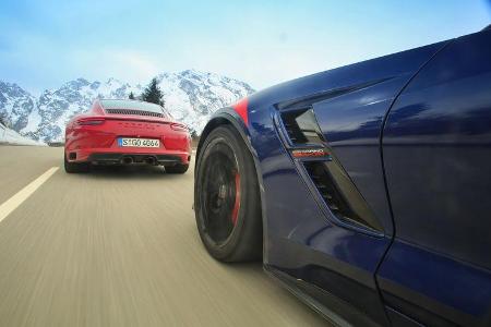 Chevrolet Corvette Grand Sport, Porsche 911 Carrera GTS, Impression