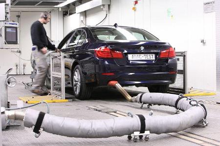ADAC ECOTest Prüfstand Abgasmessung ADAC ECOTest Prüfstand Abgasmessung