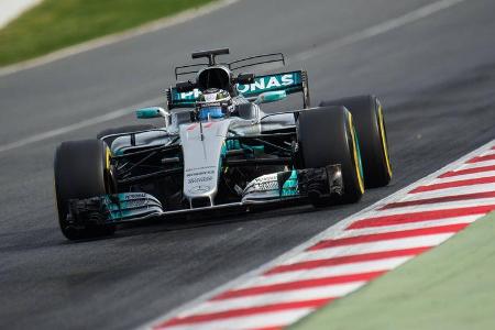 Valtteri Bottas - Mercedes - Formel 1 - Testfahrten - Barcelona - 1. März 2017 Valtteri Bottas - Mercedes - Formel 1 - Testfahrten - Barcelona - 1. März 2017