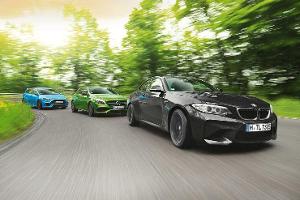 BMW M2 gegen Ford Focus RS und Mercedes-AMG A 45