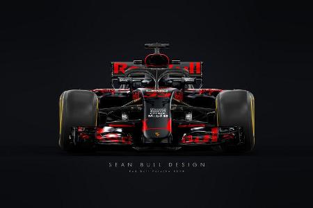 Halo - Formel 1 - Red Bull-Porsche 2018 - Sean Bull-Design Halo - Formel 1 - Red Bull-Porsche 2018 - Sean Bull-Design