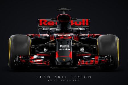 Halo - Formel 1 - Red Bull-Porsche 2018 - Sean Bull-Design