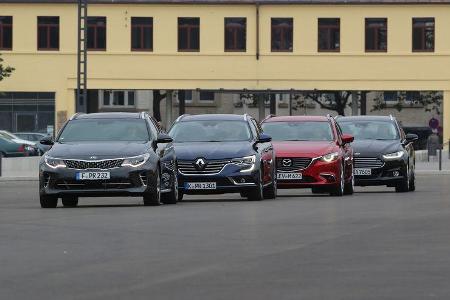 Kia Optima, Renault Talisman, Ford Mondeo Turnier, Mazda 6 Kia Optima, Renault Talisman, Ford Mondeo Turnier, Mazda 6