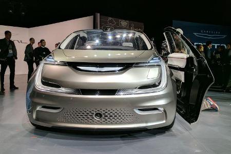 Stattlicher Familienvan: Das Chrysler Portal Concept will als geräumiger Elektro-Sechssitzer vor allem die ...