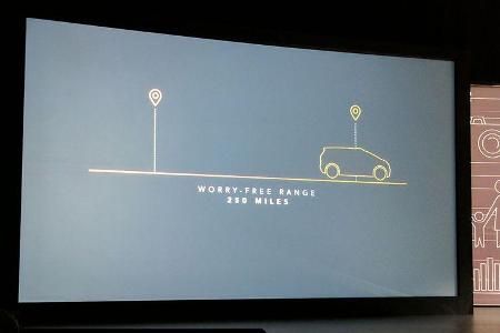 Als Elektroauto verspricht Chrysler für den Portal eine Reichweite von über 400 Kilometern. Zumindest in der Theorie.