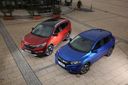 Honda HR-V oder CR-V, Draufsicht