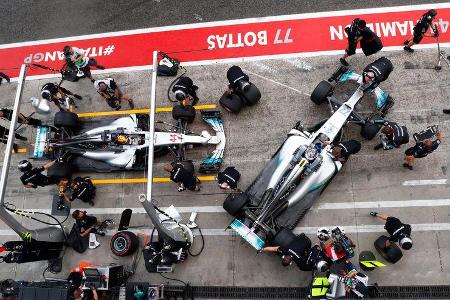Hamilton & Bottas - Mercedes - Formel 1 - GP Italien - Monza - 1. September 2017