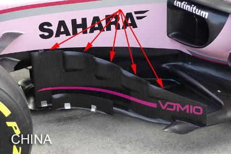 Force India - GP China - Technik - Formel 1 - 2017