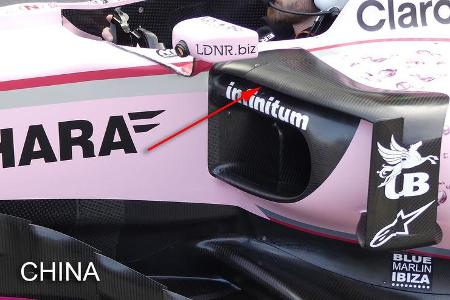 Force India - GP China - Technik - Formel 1 - 2017