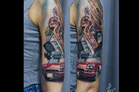 Auto Tattoos Kunstwerke