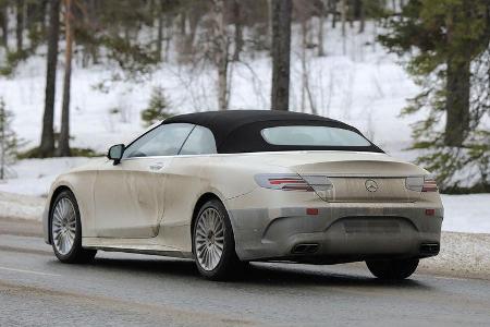 Mercedes S-Klasse Cabrio Facelift Erlkönig