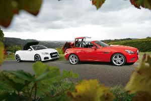 Audi TT 2.0 TDI Ultra gegen Mercedes SLC 250 d
