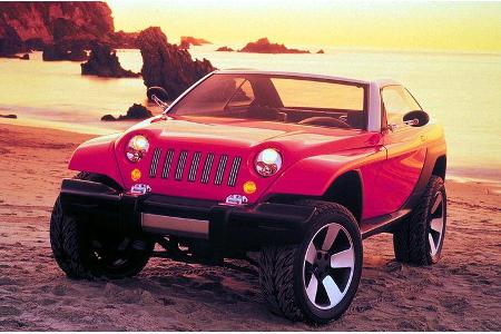 Der Jeepster war das erste Konzeptfahrzeug der Neuzeit bei Jeep - 1998 wurde er vorgestellt.