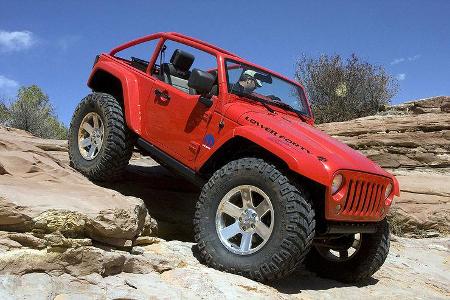 Der Jeep Lower Forty basiert auf dem Wrangler JK und hat einen 5,7-Liter-Hemi-V8 unter der flachen Haube.