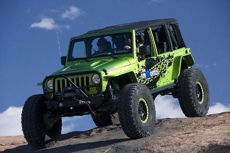 Der Jeep Immortal bringt es dank Portalachsen auf eine Hammer-Endübersetzung von 100:1