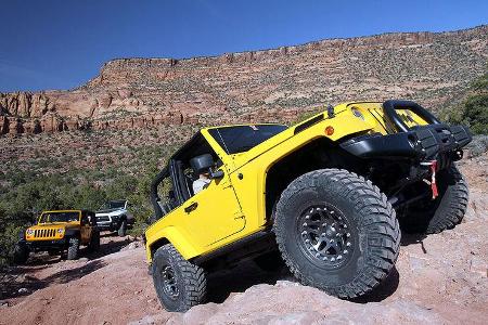 Der Trailboss wurde ausschließlich mit Teilen aus dem Mopar-Zubehörkatalog aufgebaut. 3-Zoll-Lift, 35er Baja Claws, Warn 9.5...