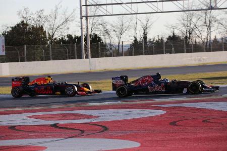 Verstappen & Kvyat - Red Bull & Toro Rosso - Formel 1-Test - Barcelona - 3. Mrz 2016 Verstappen & Kvyat - Red Bull & Toro Rosso - Formel 1-Test - Barcelona - 3. Mrz 2016