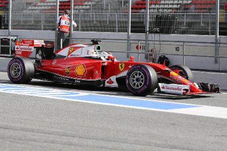 Sebastian Vettel - Ferrari - Pirelli-Ultrasoft - Barcelona-Test - 2016