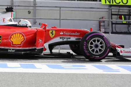 Sebastian Vettel - Ferrari - Pirelli-Ultrasoft - Barcelona-Test - 2016