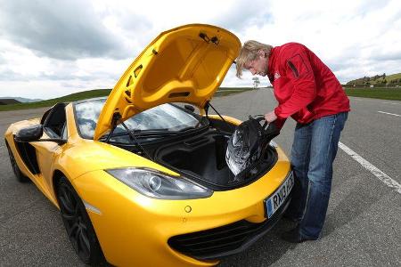 McLaren MP4-12C Spider, Motorhaube