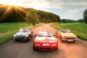 Alfa Spider, Mazda MX-5 und MGB im Fahrbericht