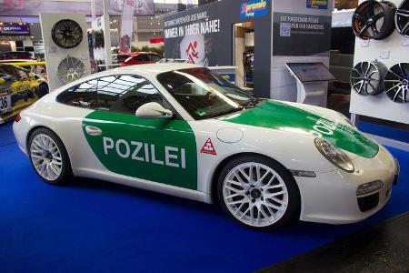 Früher Realität, heute Wunschtraum eines jeden Autobahnpolizisten. Der Porsche im Polizei-Kleid. Offiziell ist dieses Exempl...