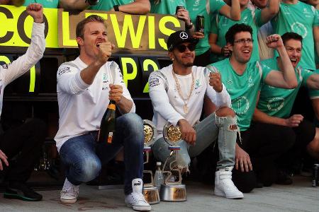 Nico Rosberg - Lewis Hamilton - Mercedes - Formel 1 - GP Russland - 1. Mai 2016