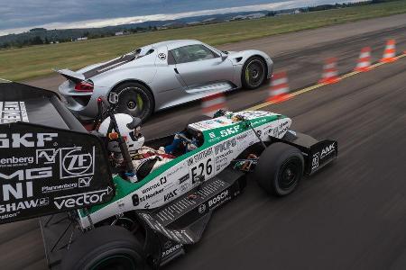 Formel Student, Porsche 918 Spyder, Impression, Beschleunigungsduell