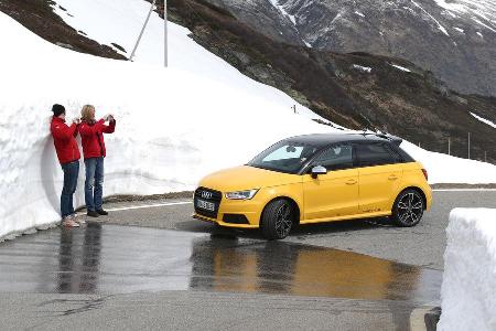 Audi S1 Sportback, Schneewand, Impression, Bernardino