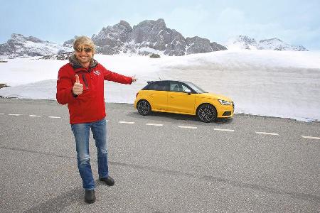 Audi S1 Sportback, Schneewand, Impression, Bernardino