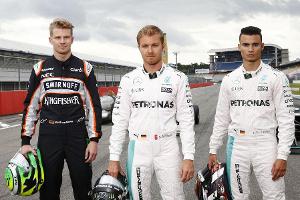 Rosberg, Hülkenberg & Wehrlein machen Werbung