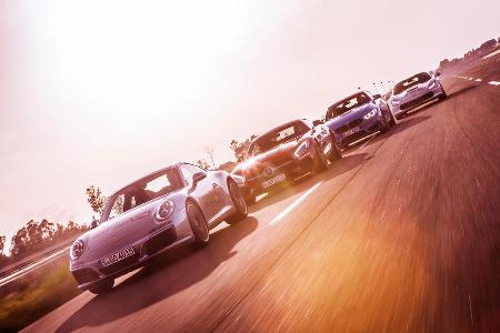 M4 Coup, Chevrolet Corvette Stingray, Mercedes-AMG GT, Porsche 911 Carrera S