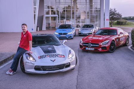 M4 Coup, Chevrolet Corvette Stingray, Mercedes-AMG GT, Porsche 911 Carrera S