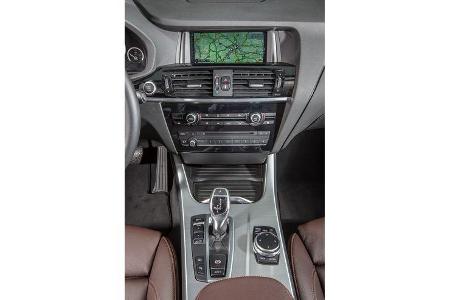 BMW X4 xDrive 35d, Mittelkonsole
