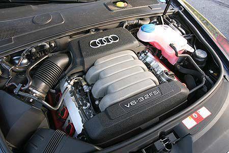 Läuft rauer als der Mercedes V6: 3.2 FSI V6 von Audi.