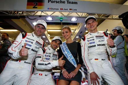 Romain Dumas - Neel Jani - Marc Lieb - Porsche - 24h-Rennen Le Mans 2016 - Donnerstag - 16.6.2016