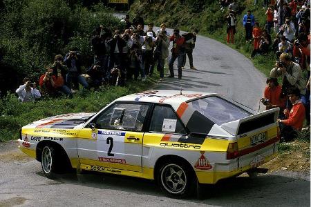 Im Mai 1984 debütiert Audi angesichts wachsender Konkurrenz mit dem stärkeren und kürzeren Quattro Sport.