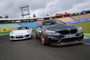 BMW M4 GTS, Porsche 911 GT3, Frontansicht