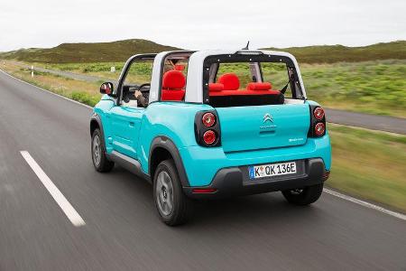 Citroen E-Mehari Fahrt Hinten Seite