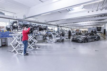 Mercedes-AMG GT3, Werkstatt, Reportage, Hersteller