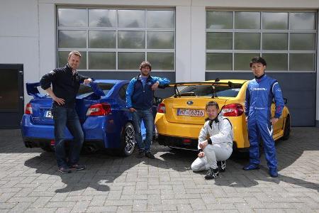 Subaru WRX STI, Testwagen, Testfahrer