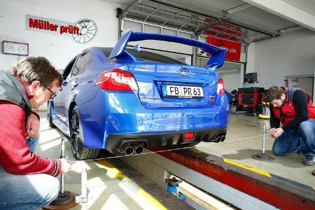 Subaru WRX STI, Prüfstand