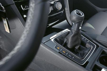 VW Golf R, Schalthebel