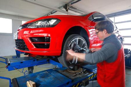 VW Golf R, Leistungsmessung