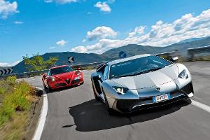 Alfa Romeo 4C & Lamborghini Aventador LP-750-4 SV
